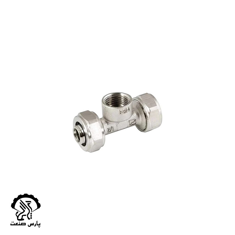 qqqaz سه راهی توپیچ کوپلی سایز 16x1/2x16 نیوپایپ - Image 1