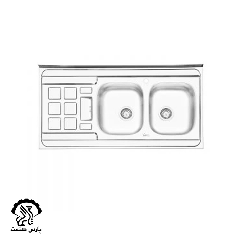 3021-iliasteel-sink-1-450x300 سینک روکار دولگن ایلیا استیل کد 3021 - Image 1