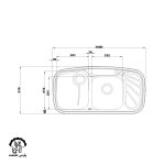 سینک دو لگنه فانتزی 611 توکار - Image 2