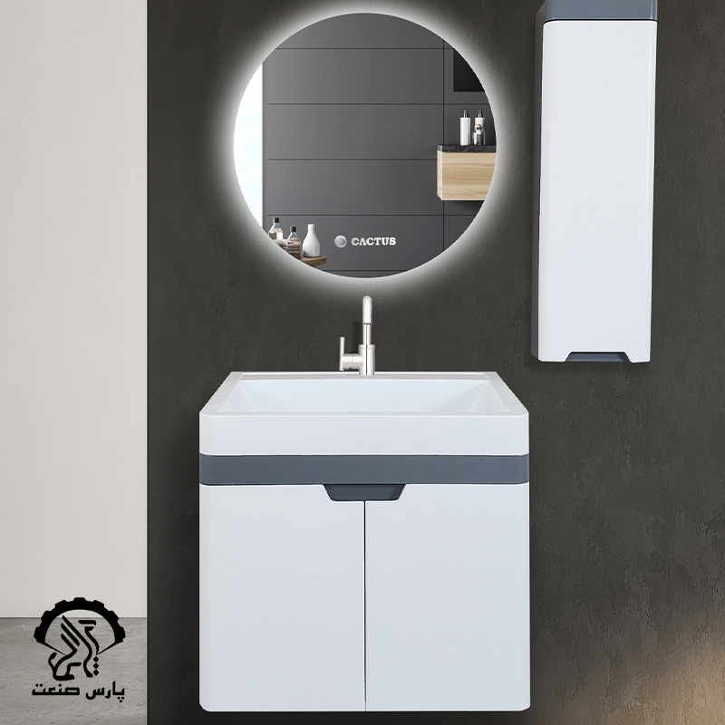 7008 روشویی کابینتی کاکتوس مدل ابریشم 60 سانتی متر کد 7008 - Image 1