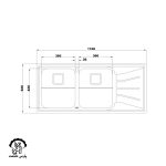 سینک دو لگنه فانتزی 737 توکار - Image 2