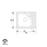 سینک یک لگنه فانتزی 810 توکار - Image 2