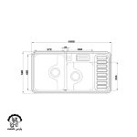 سینک دو لگنه فانتزی 812 توکار - Image 2