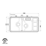 سینک دو لگنه فانتزی 813 توکار - Image 2