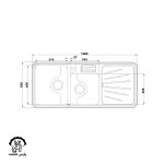 سینک دو لگنه فانتزی 814 توکار - Image 2