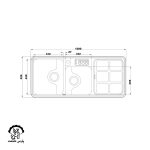 سینک دو لگنه فانتزی 815 توکار - Image 2