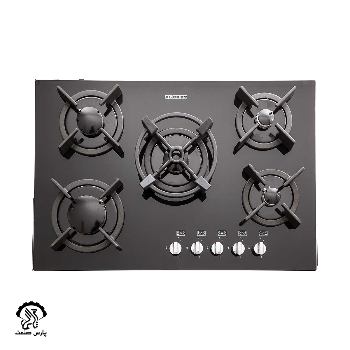G-5701-T-1 اجاق گاز استیل البرز رومیزی پنج شعله مدل G-5701 - Image 1