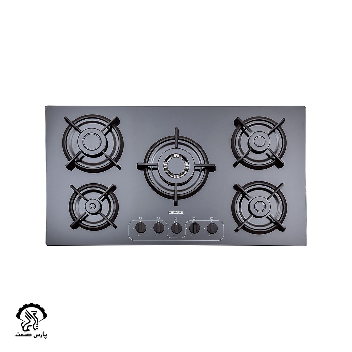G-5968-top اجاق گاز استیل البرز رومیزی پنج شعله مدل G-5968 i - Image 1