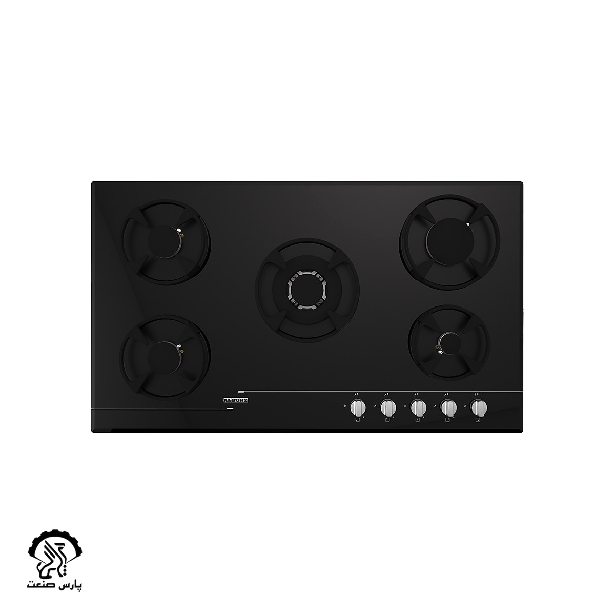 G5911 اجاق گاز استیل البرز رومیزی پنج شعله مدل G-5911 - Image 1