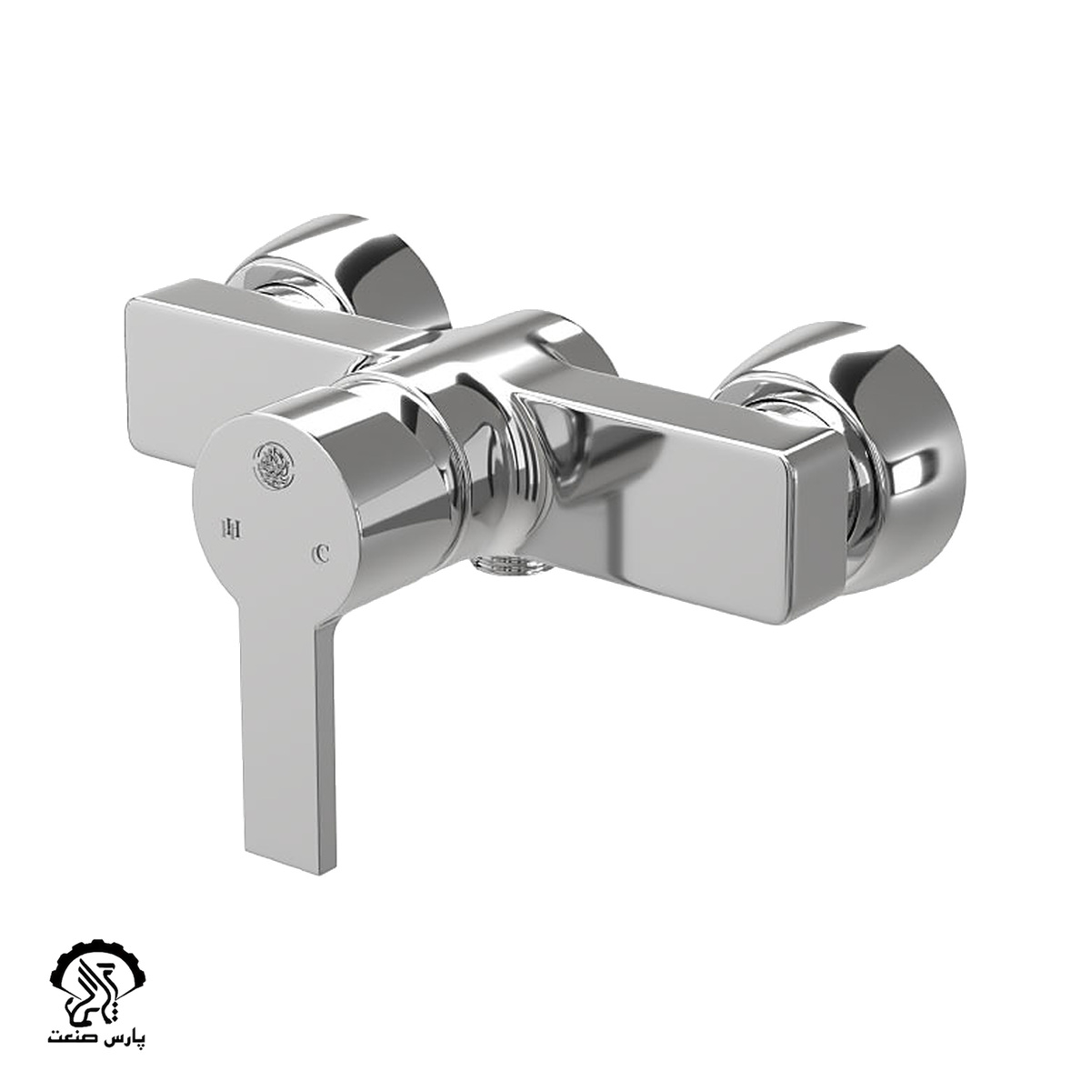 Omega-c-1 شیر توالت کسری مدل امگا کروم - Image 1