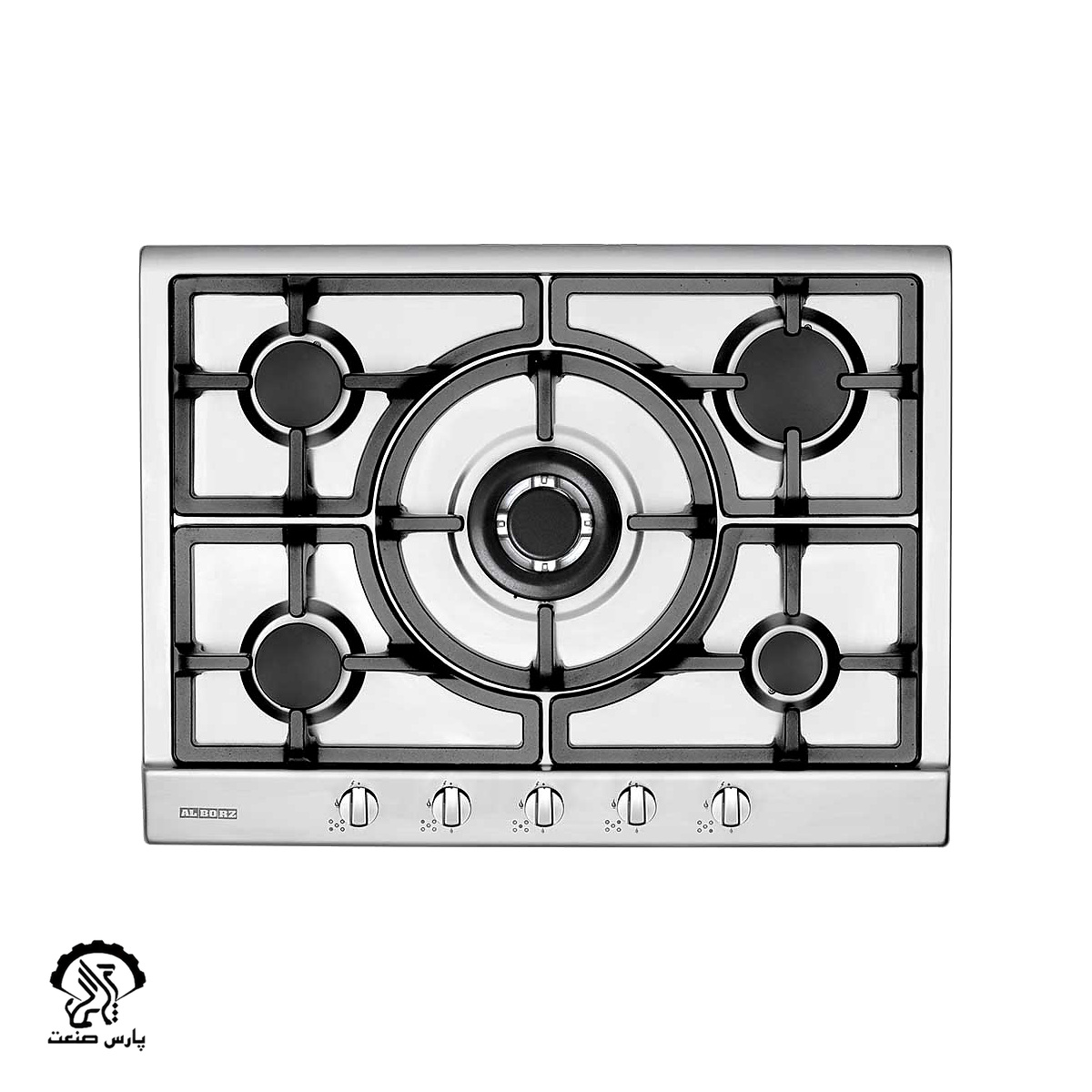 S-5701-T اجاق گاز استیل البرز رومیزی پنج شعله مدل S-5701 - Image 1