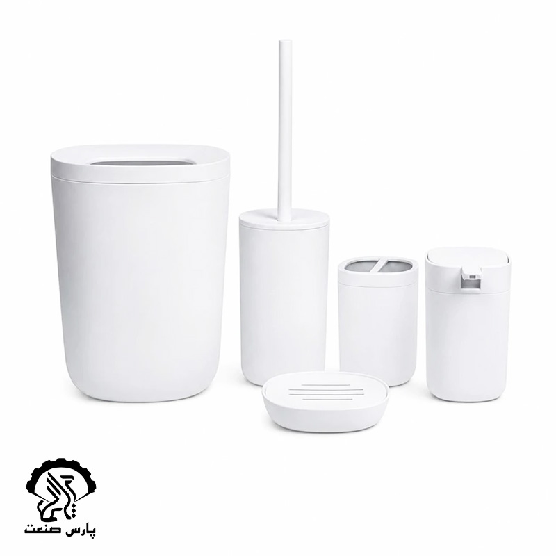 SET SEFID ست 5 تکه سرویس سفید کنتراست کد 10 - Image 1