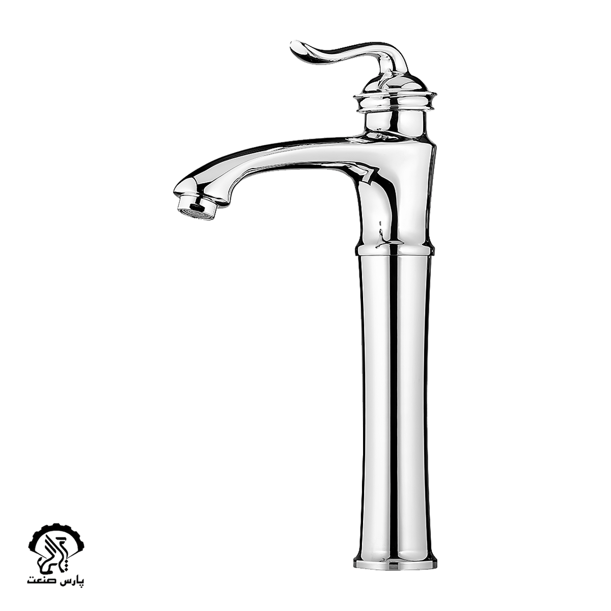 faucet-chrome-tallbasinmixer-kavian-Diba شیر روشویی پایه بلند کاویان مدل دیبا کروم - Image 1