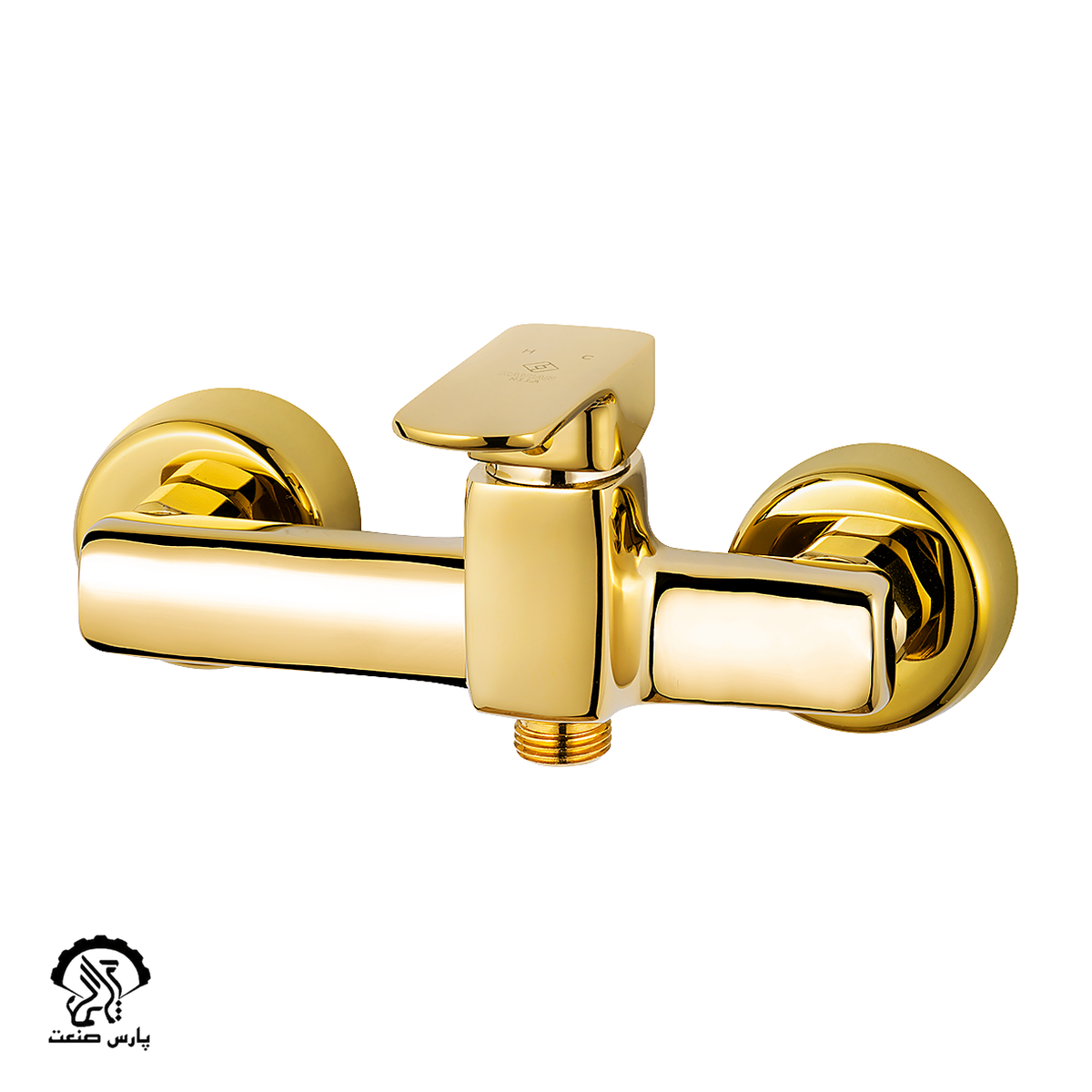 faucet-gold-showermixer-kavian-nila-luxuryfaucet شیر توالت کاویان مدل نیلا طلایی - Image 1