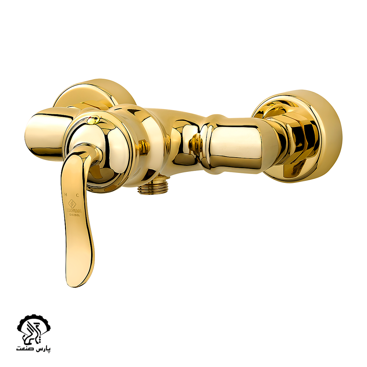 faucet-gold-toilet mixer-kavian-Diba شیر توالت کاویان مدل دیبا طلایی - Image 1
