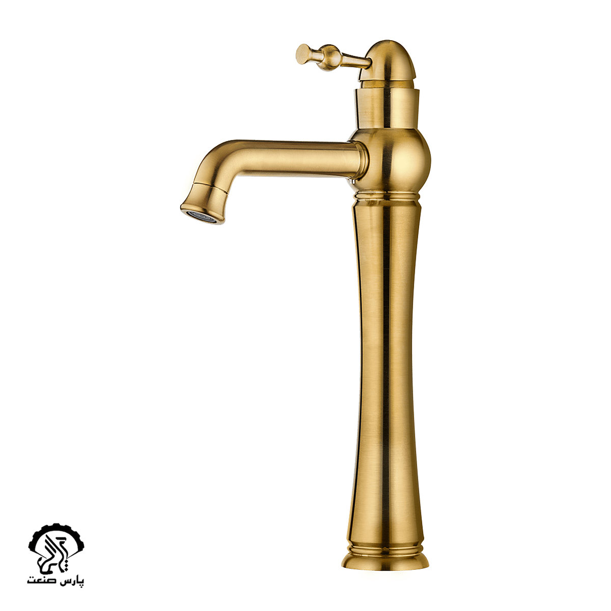 faucet-mattegold-tall basinmixer-kavian-Delsa شیر روشویی پایه بلند کاویان مدل دلسا طلایی مات - Image 1