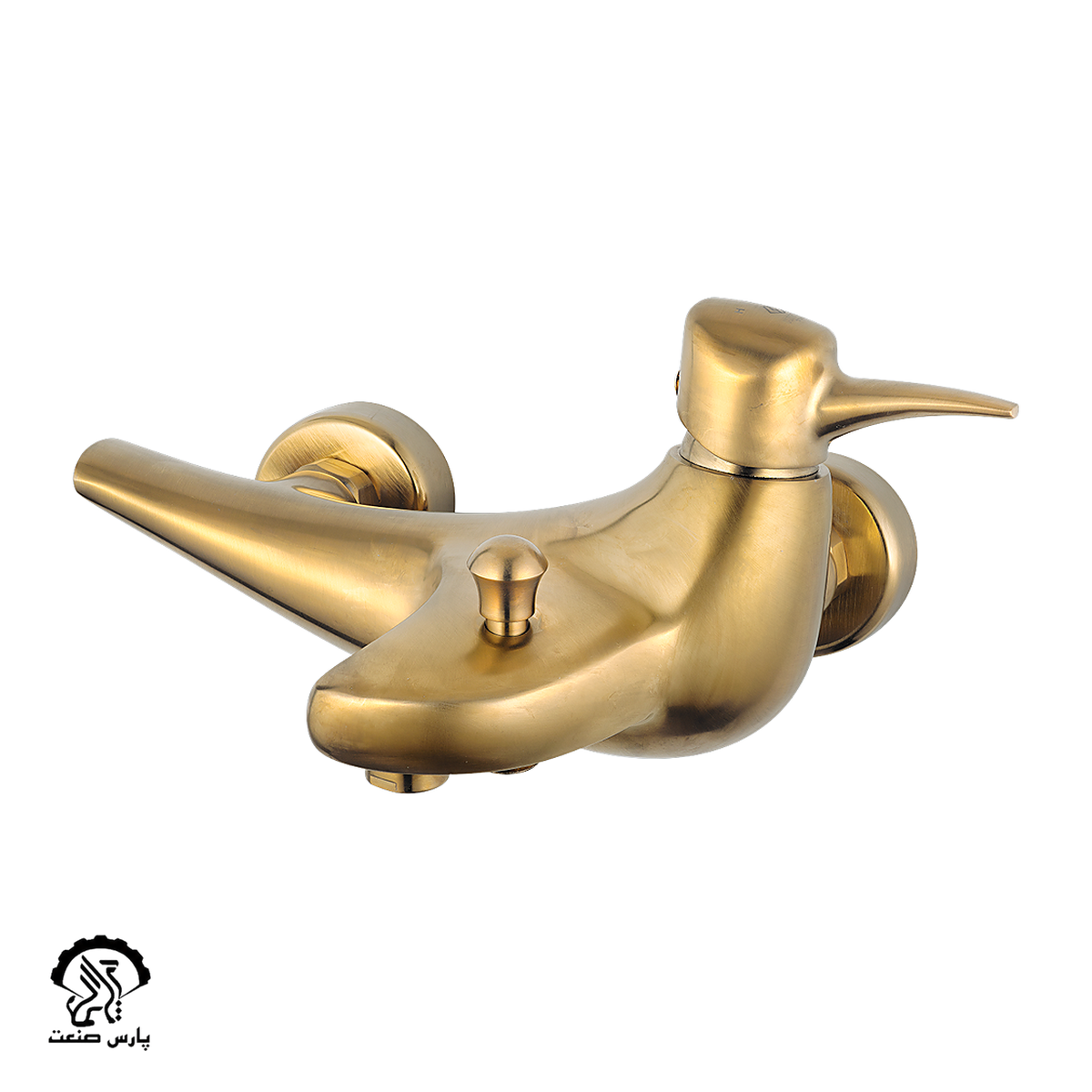 faucet-mattgold-bathmixer-kavian-tooka-luxuryfaucet_20200921140240.768 شیر حمام کاویان مدل توکا طلایی مات - Image 1