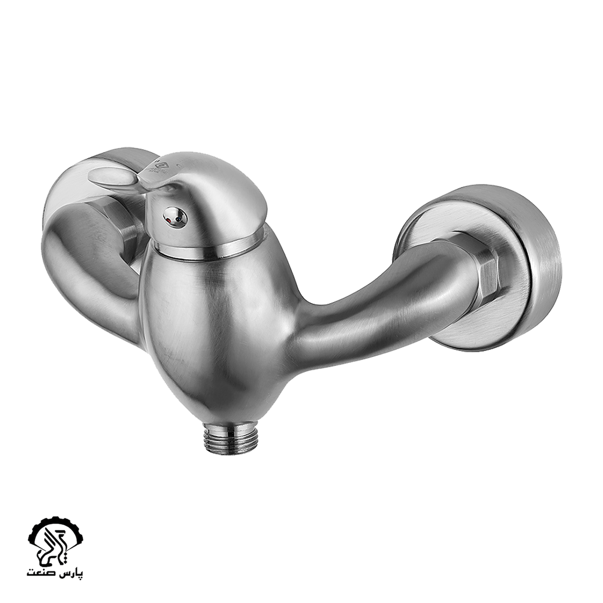 faucet-steel-showermixer-kavian-bita شیر توالت کاویان مدل بیتا استیل - Image 1