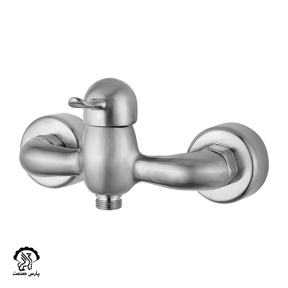 faucet-steel-toiletmixer-kavian-tida شیر توالت کاویان مدل تیدا استیل - Image 1