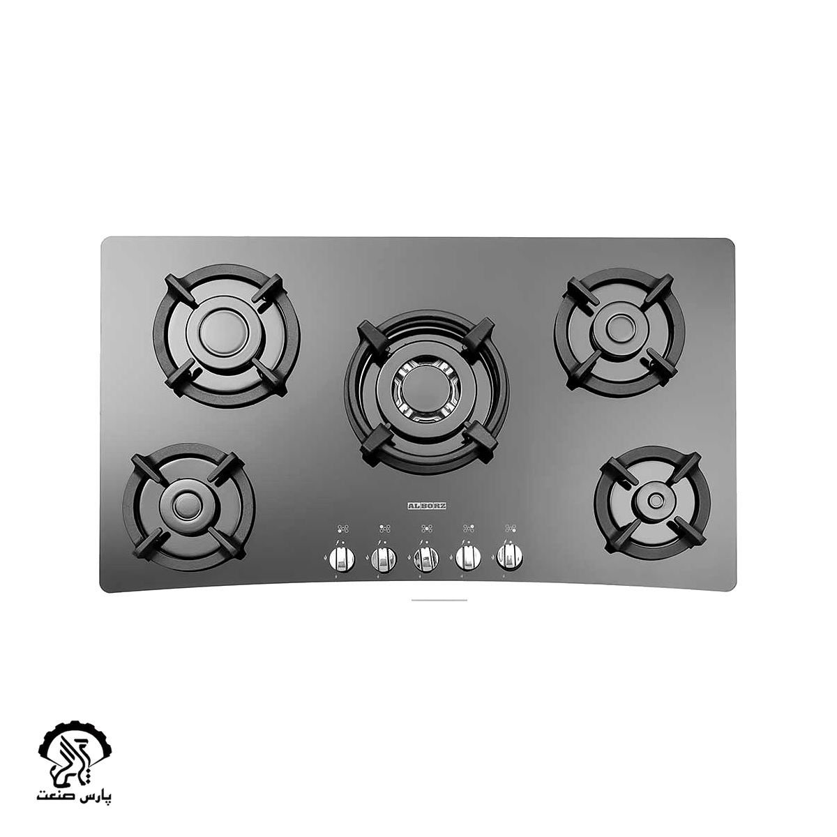 g-5954-s اجاق گاز استیل البرز رومیزی پنج شعله مدل G-5954 i s - Image 1