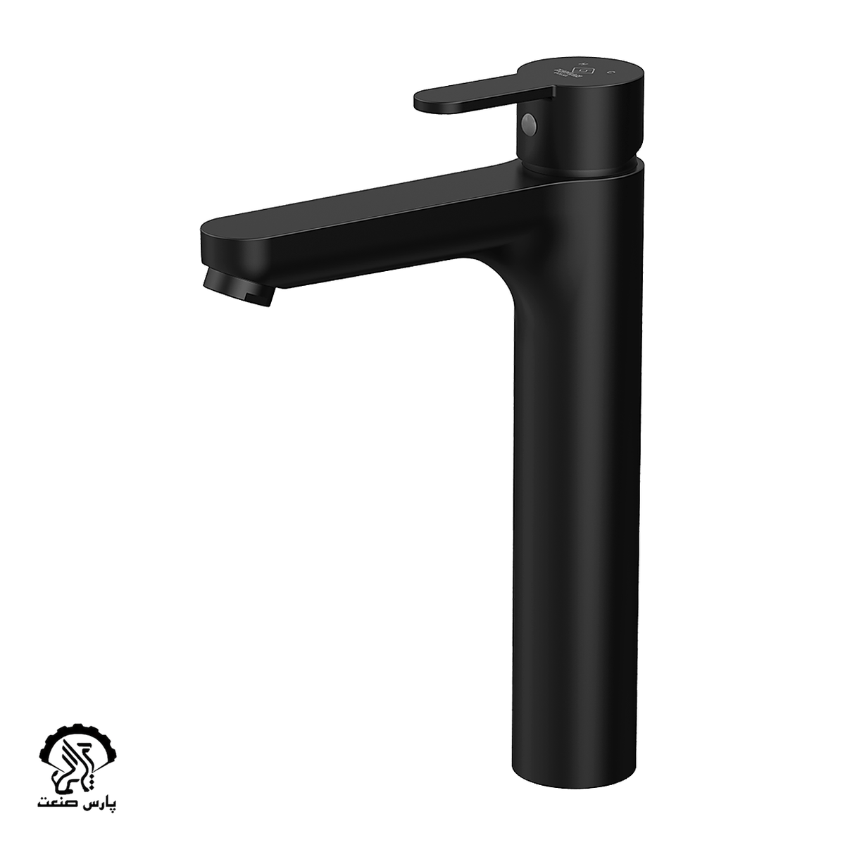 kavian-faucet-black-tall-basin mixer-golsa شیر روشویی پایه بلند کاویان مدل گلسا مشکی - Image 1