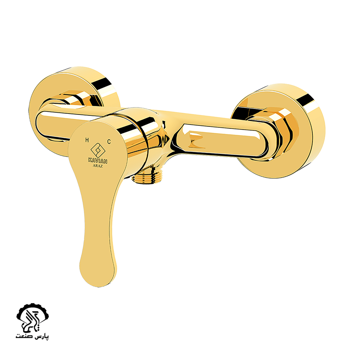 kavian faucet-gold-toiletmixer-araz.png شیر توالت کاویان مدل آراز طلایی - Image 1