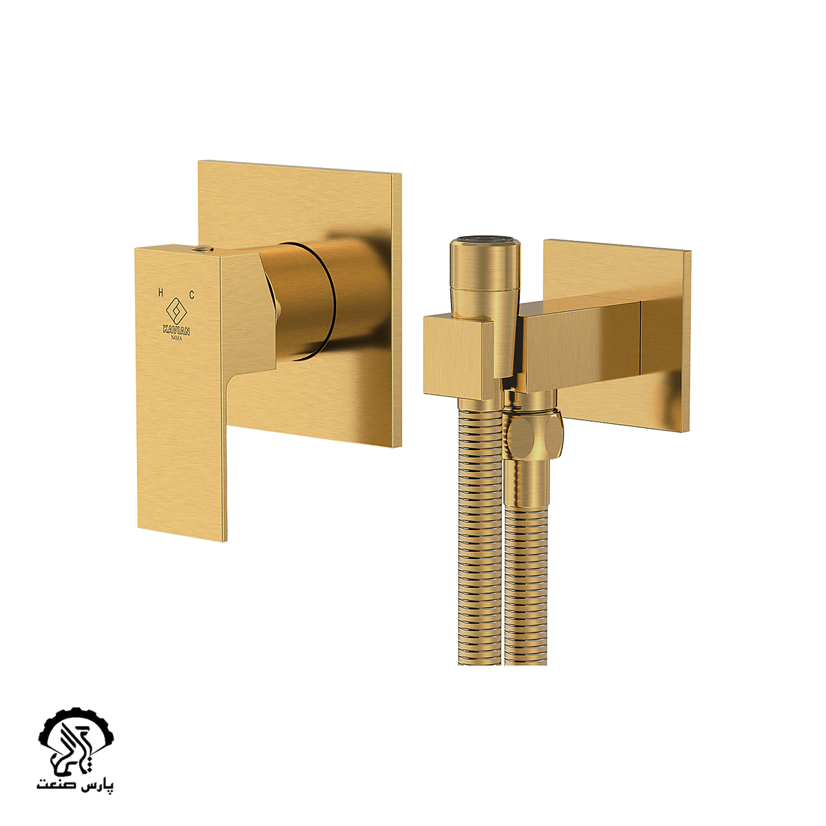 kavian-faucet-mattegold-built in-toiletmixer-noja_20250630151154.773 شیر توالت توکار کاویان مدل نوژا طلایی مات - Image 1