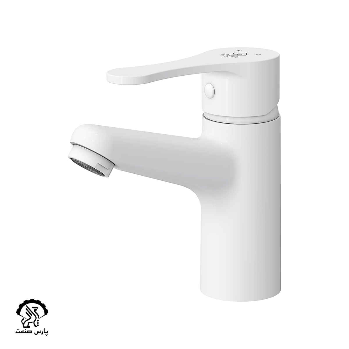 kavian faucet-white-basinmixer-araz شیر روشویی کاویان مدل آراز سفید - Image 1