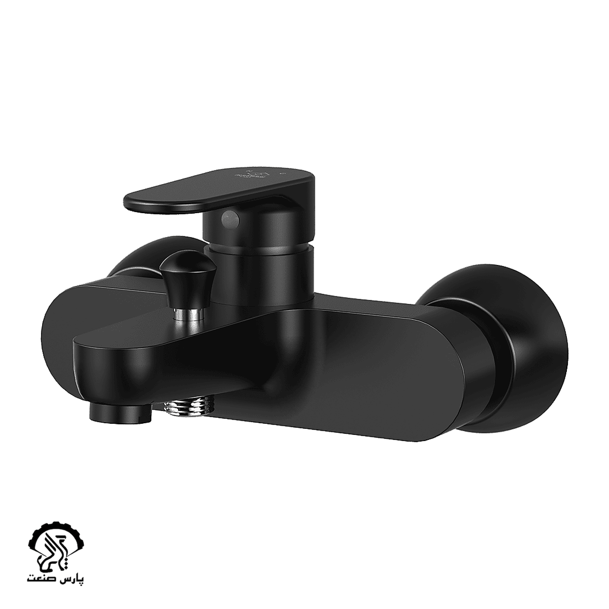 kavianfaucet-black-bathmixer-lara شیر حمام کاویان مدل لارا مشکی - Image 1