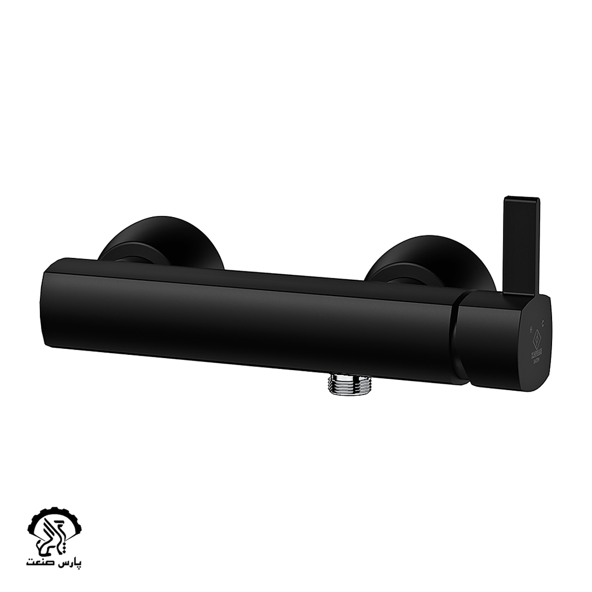 kavianfaucet-black-toilet mixer-satin شیر توالت کاویان مدل ساتین مشکی - Image 1