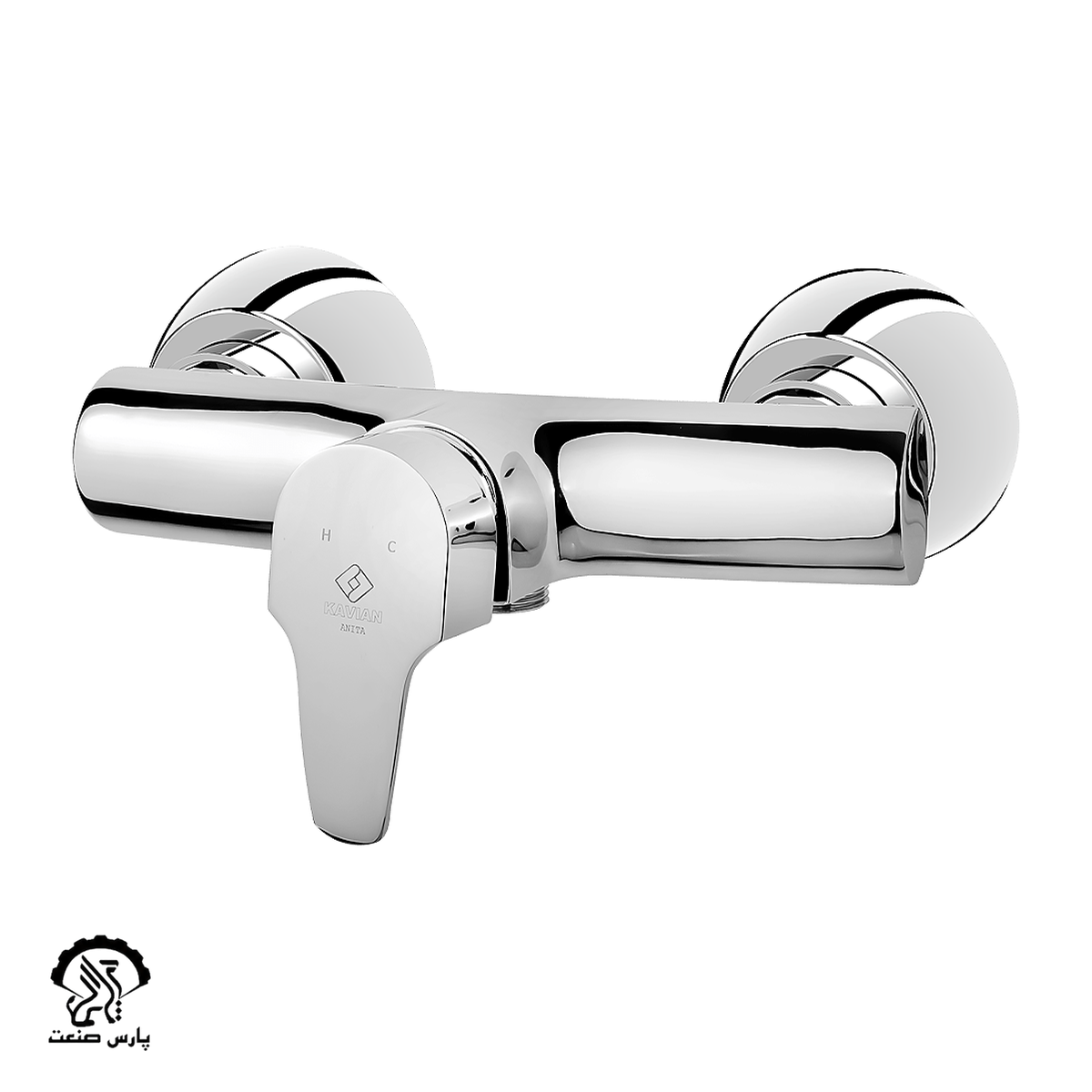 kavianfaucet-chrome-toilet mixer-anita.png شیر توالت کاویان مدل آنیتا کروم - Image 1