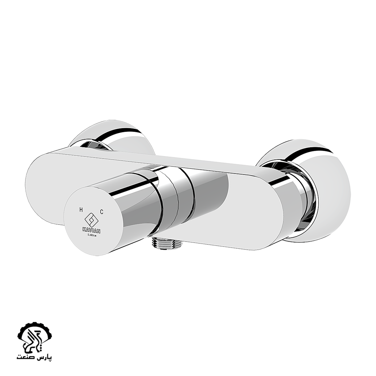 kavianfaucet-chrome-toiletmixer-lara plus_20260629103738.138 شیر توالت کاویان مدل گلسا پلاس کروم - Image 1