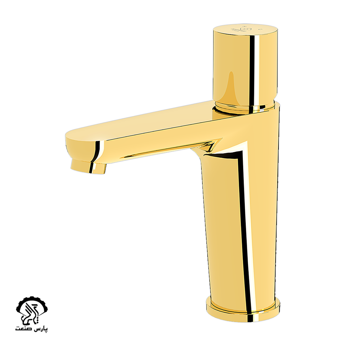 kavianfaucet-gold-basinmixer-laraplus.png شیر روشویی کاویان مدل لارا پلاس طلایی - Image 1