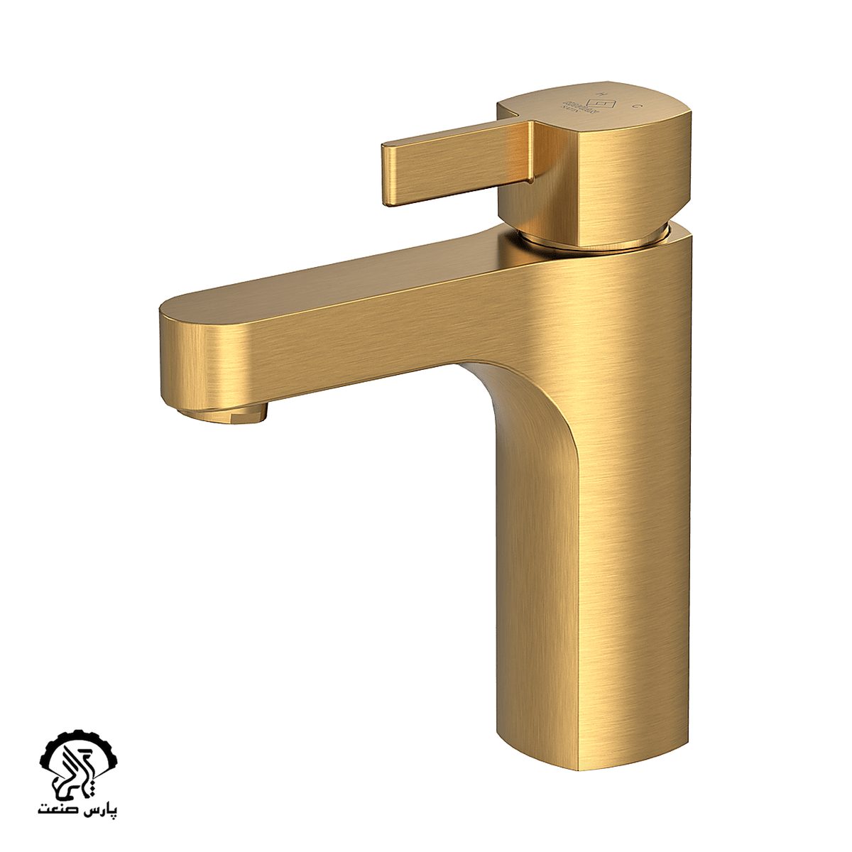kavianfaucet-gold matte-basin mixer-satin_20240601154308.183 شیر روشویی کاویان مدل ساتین طلایی مات - Image 1