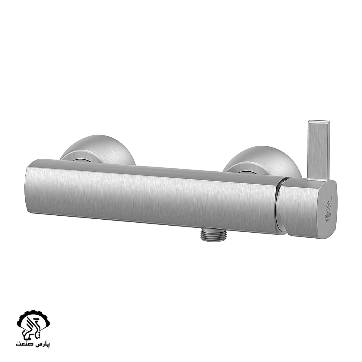 kavianfaucet-gold matte-toilet mixer-steel شیر توالت کاویان مدل ساتین استیل - Image 1