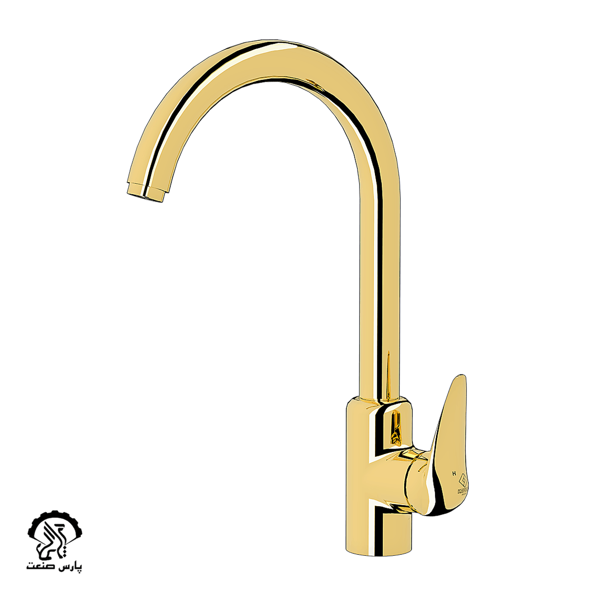 kavianfaucet-gold-sinkmixer-shana.png شیر ظرفشویی کاویان مدل شانا طلایی - Image 1