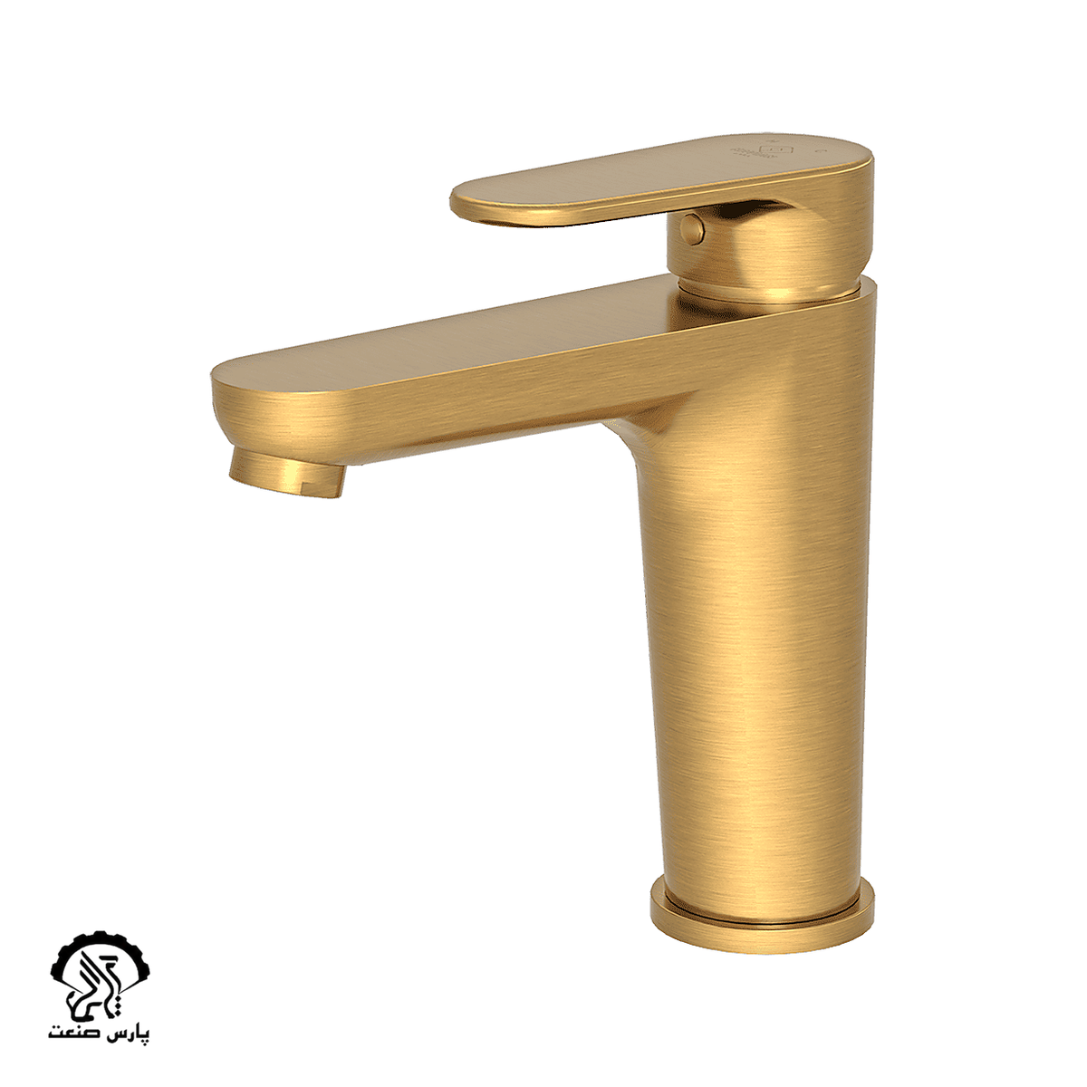 kavianfaucet-mattegold-basinmixer-lara شیر روشویی کاویان مدل لارا طلایی مات - Image 1