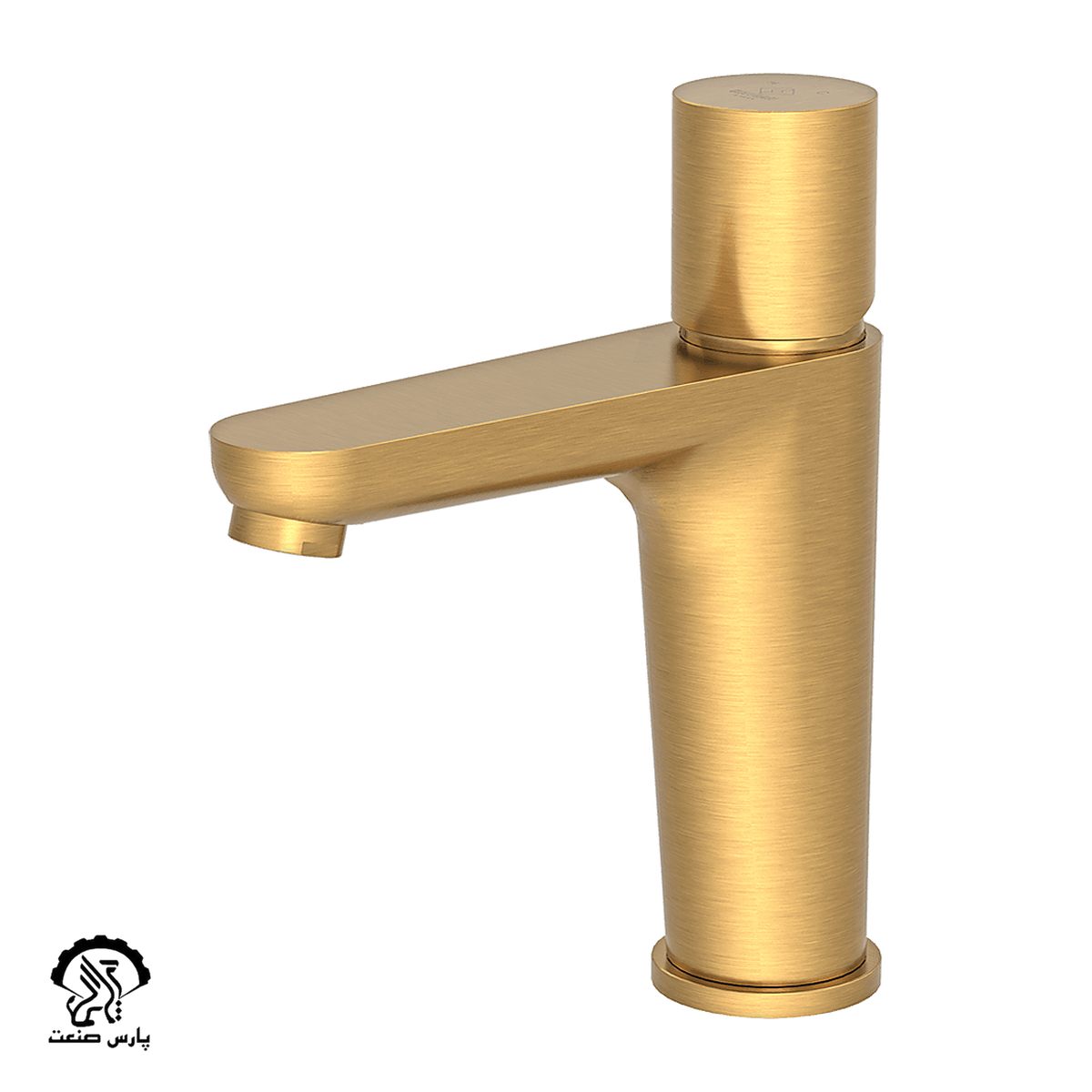 kavianfaucet-mattegold-basinmixer-laraplus.png شیر روشویی کاویان مدل لارا پلاس طلایی مات - Image 1