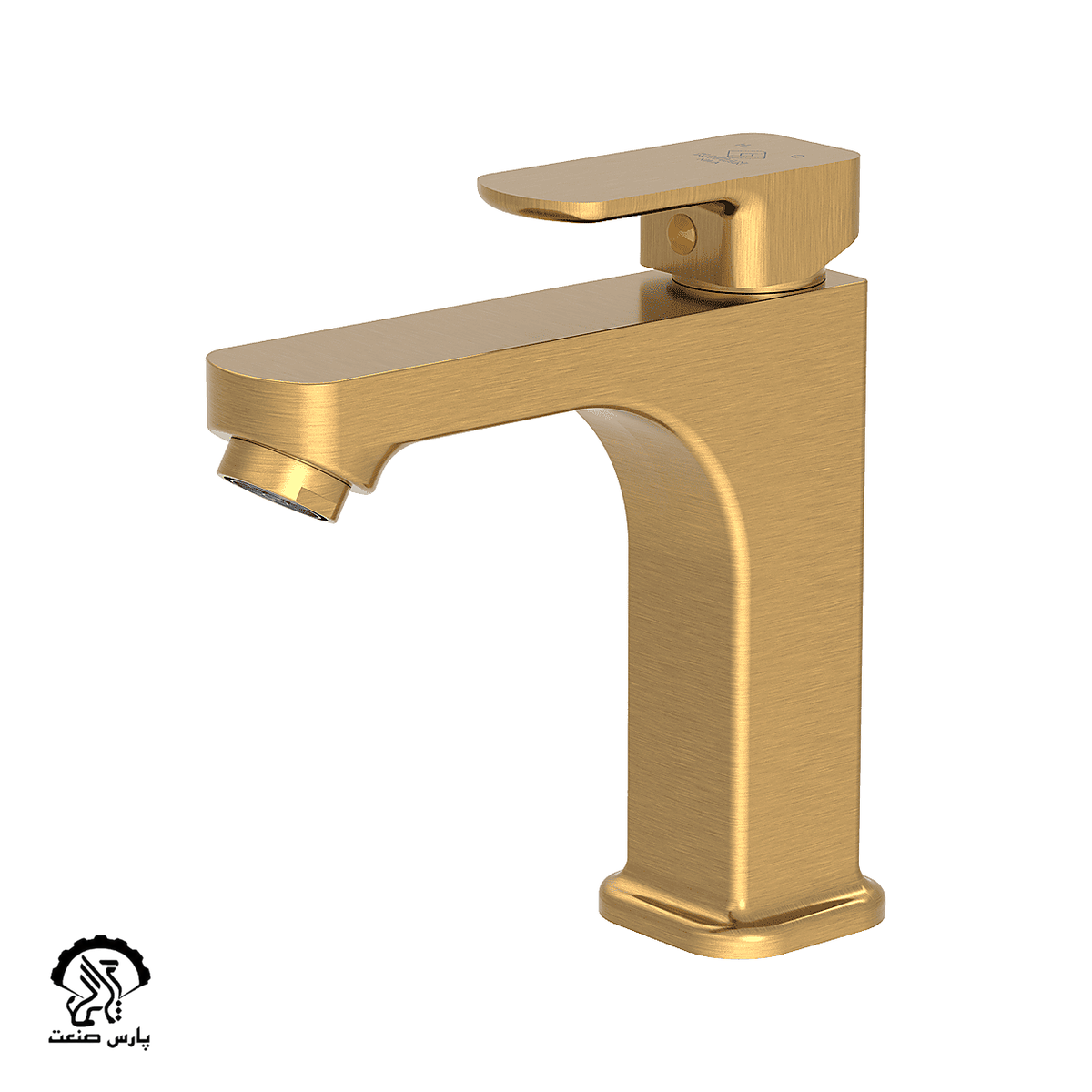 kavianfaucet-mattegold-basinmixer-nila شیر روشویی کاویان مدل نیلا طلایی مات - Image 1