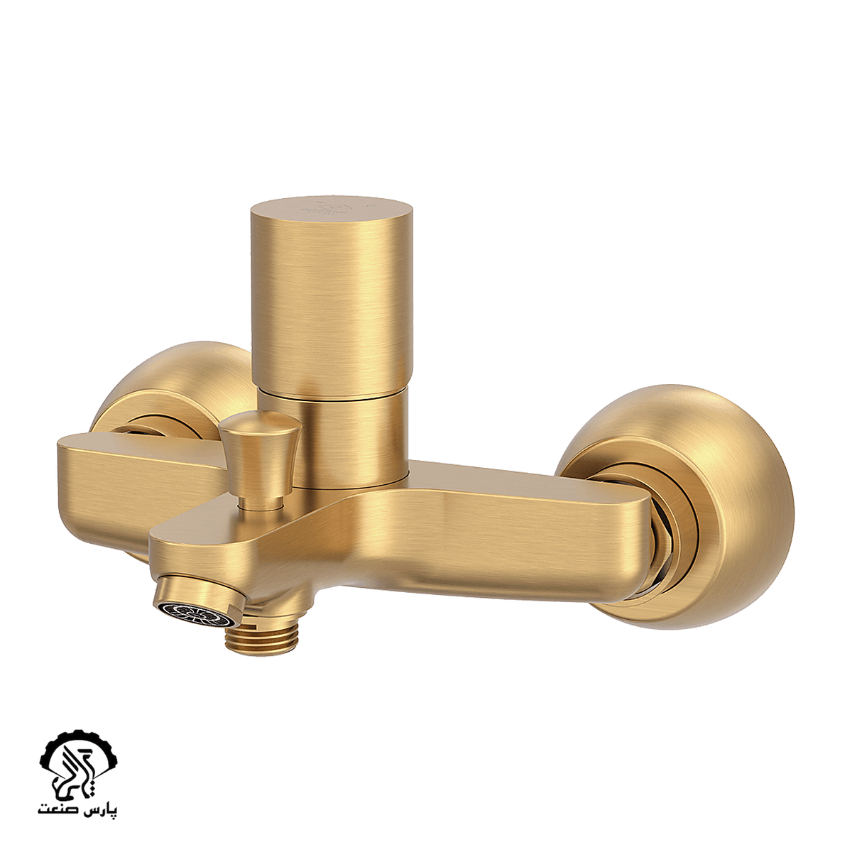 kavianfaucet-mattegold-bathmixer-golsaplus.png شیر حمام کاویان مدل گلسا پلاس طلایی مات - Image 1