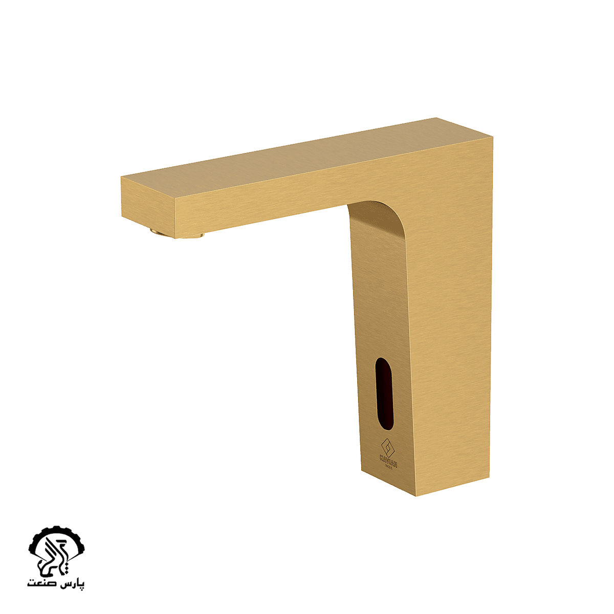 kavianfaucet-mattegold-touchless basin mixer-noja شیر روشویی چشمی کاویان مدل نوژا طلایی مات - Image 1