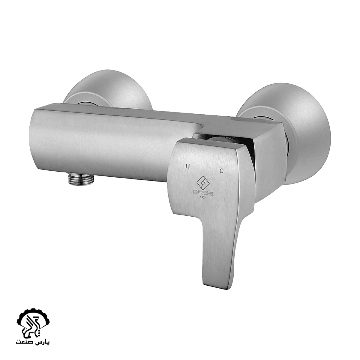kavianfaucet-steel-toiletmixer-arta شیر توالت کاویان مدل آرتا استیل - Image 1