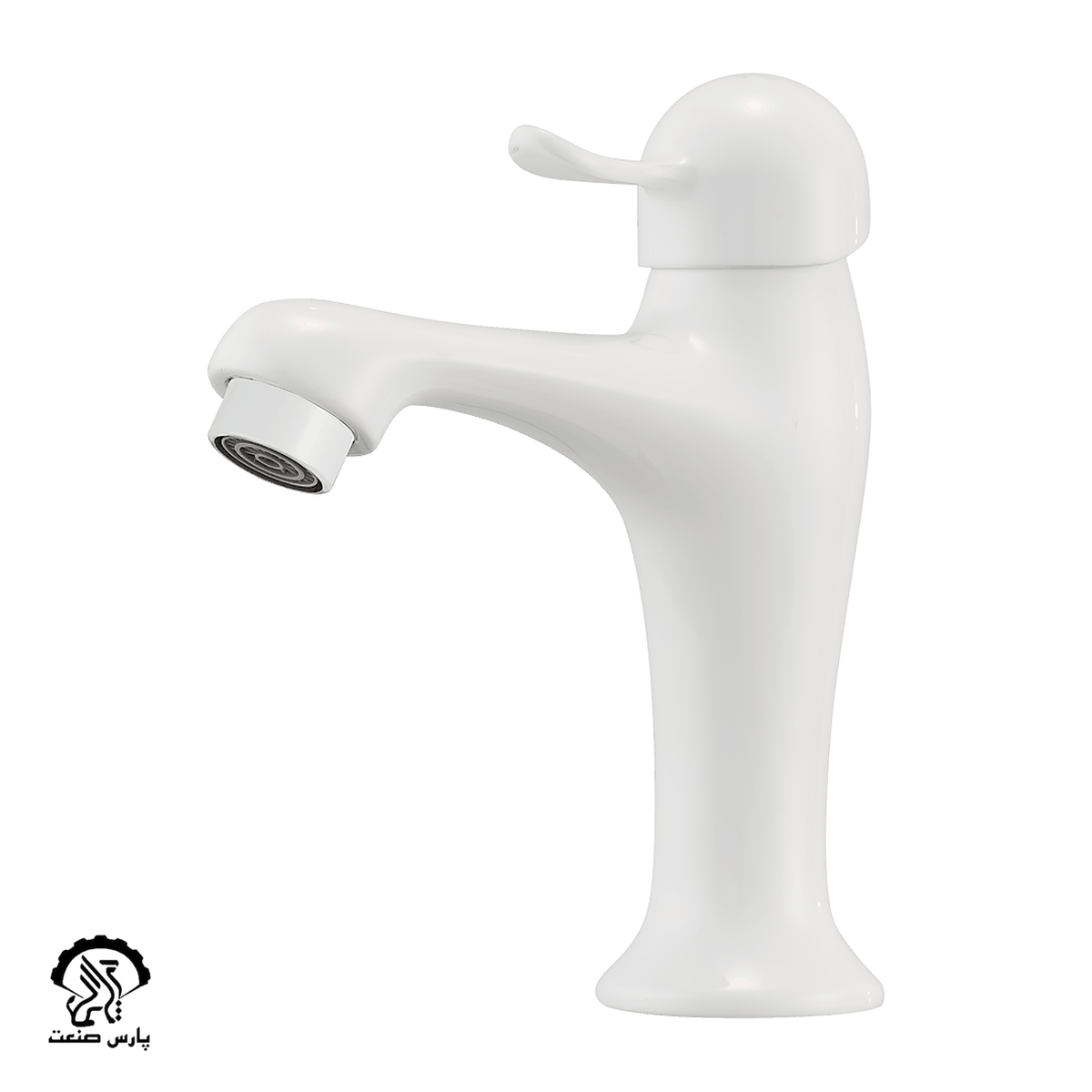 kavianfaucet-white-basin mixer-tida شیر روشویی کاویان مدل تیدا سفید - Image 1