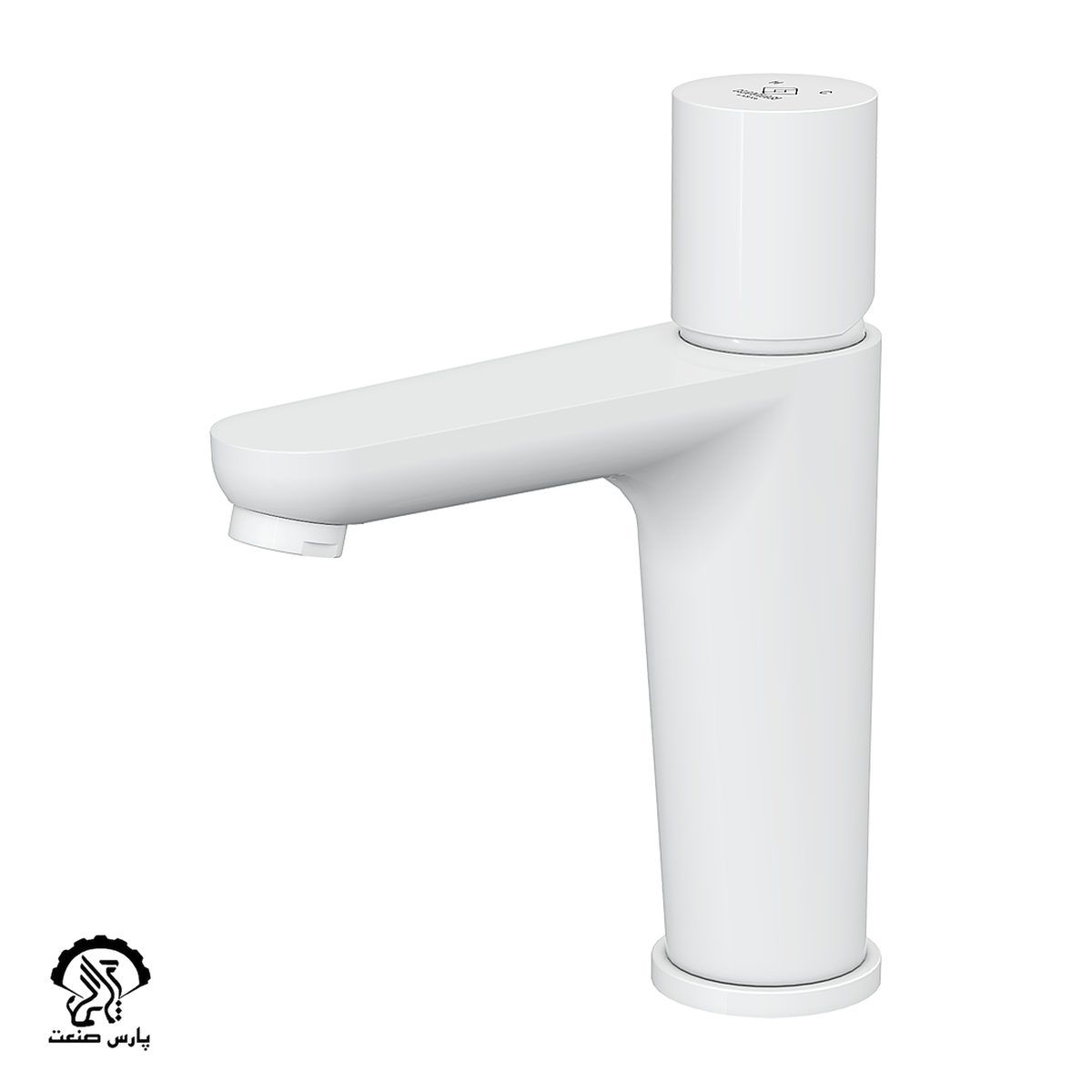 kavianfaucet-white-basinmixer-lara plus شیر روشویی کاویان مدل لارا پلاس سفید - Image 1