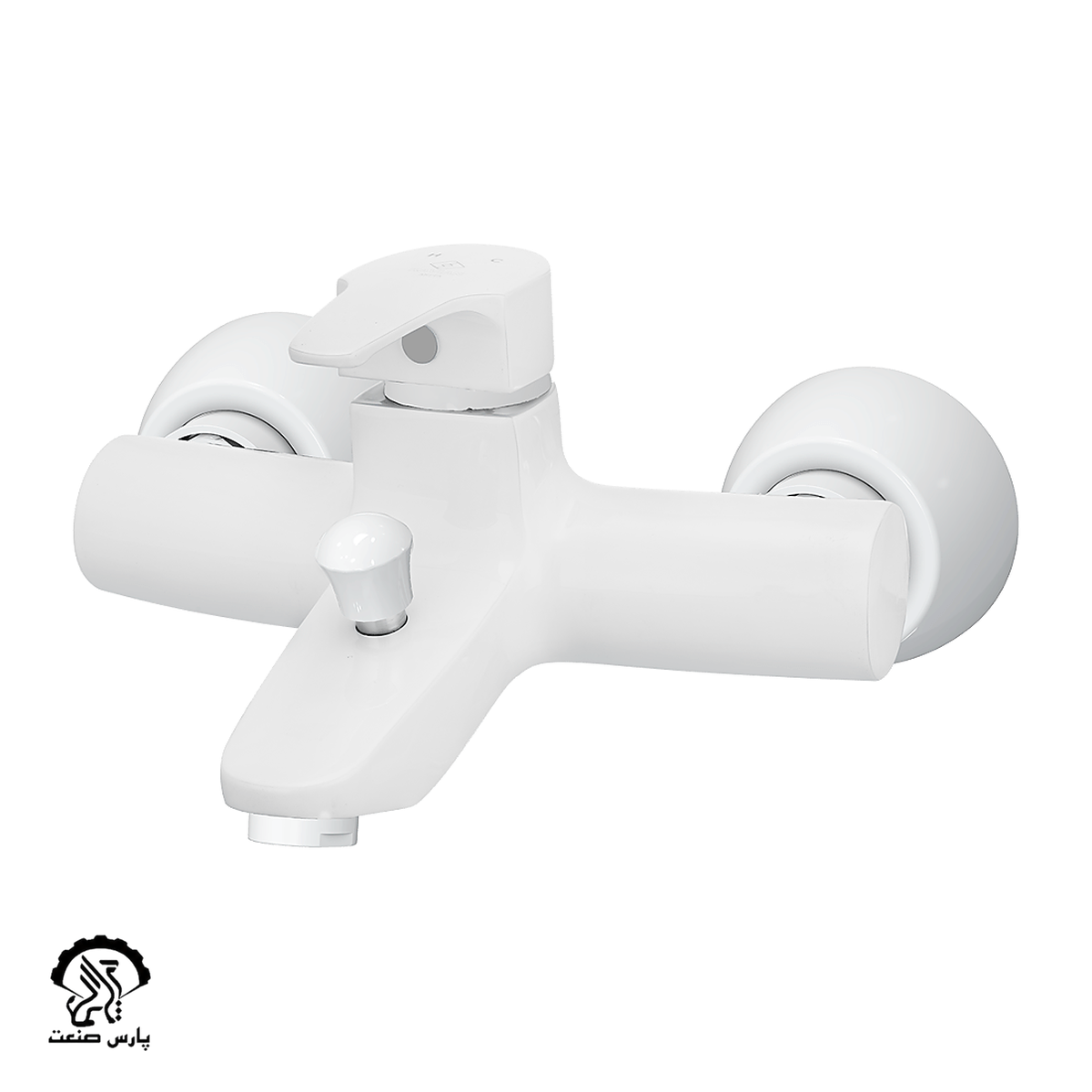 kavianfaucet-white-bath mixer-anita شیر حمام کاویان مدل آنیتا سفید - Image 1