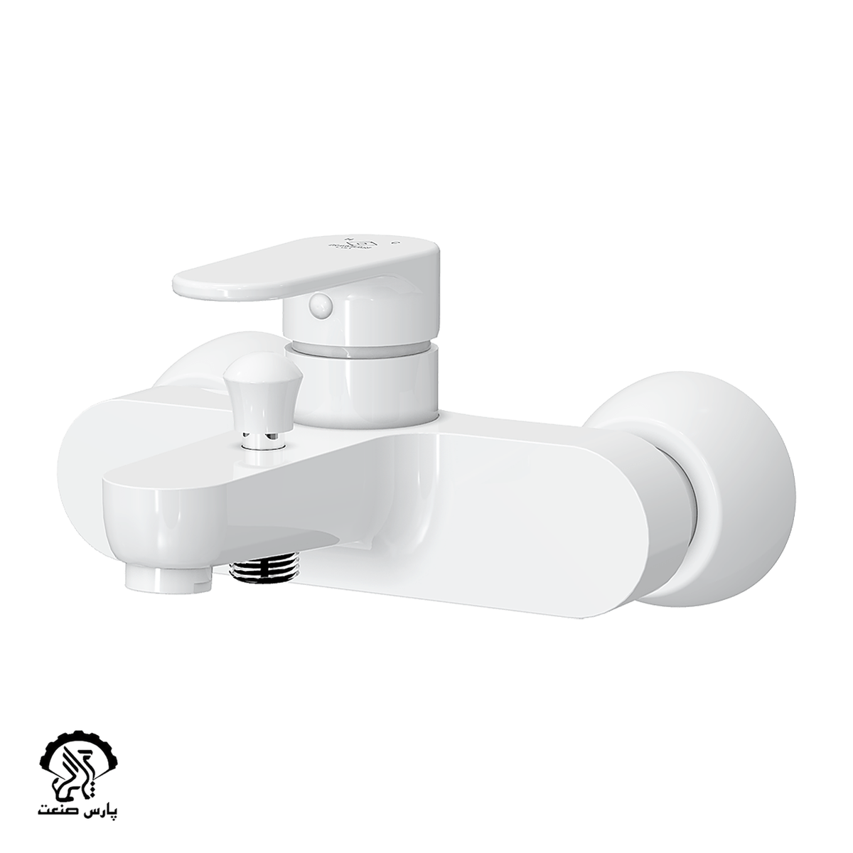 kavianfaucet-white-bath mixer-lara شیر حمام کاویان مدل لارا سفید - Image 1
