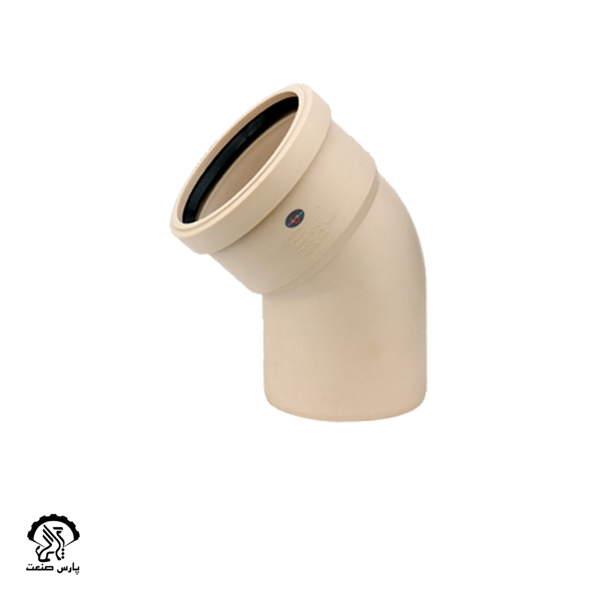 poliran-c7e92e691071 زانو 45 درجه 125 پوش فیت سایلنت 10 پلی ران - Image 1