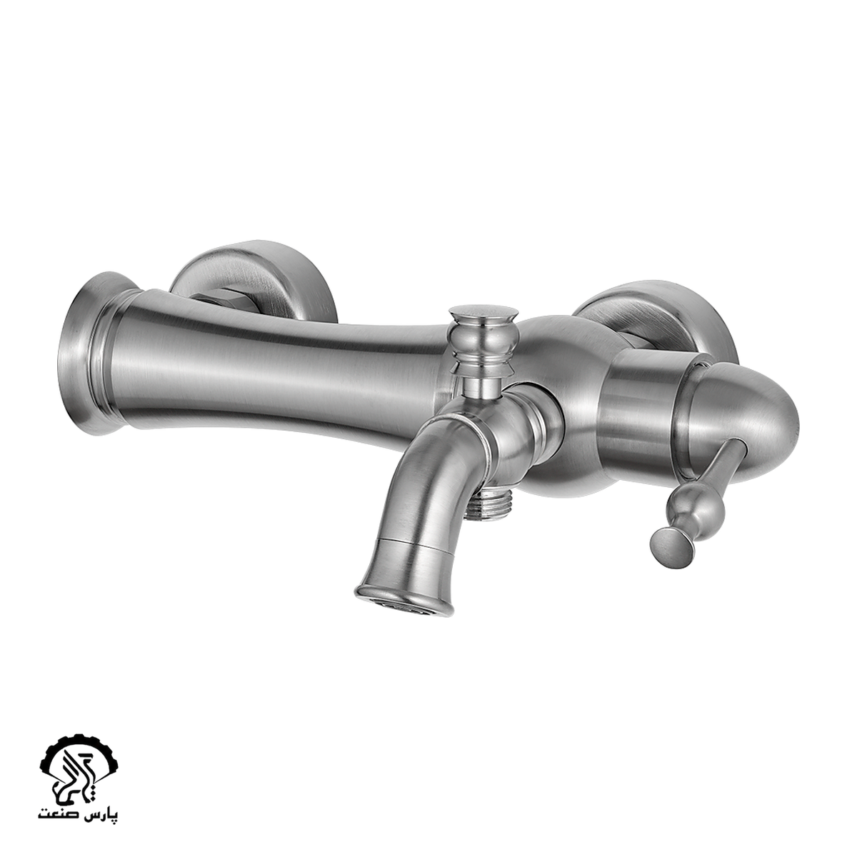 steel faucet-bathmixer-kavian-Delsa شیر حمام کاویان مدل دلسا استیل - Image 1