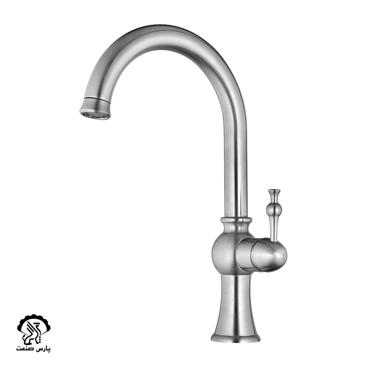 steel faucet-sinkmixer-kavian-Delsa شیر ظرفشویی کاویان مدل دلسا استیل - Image 1