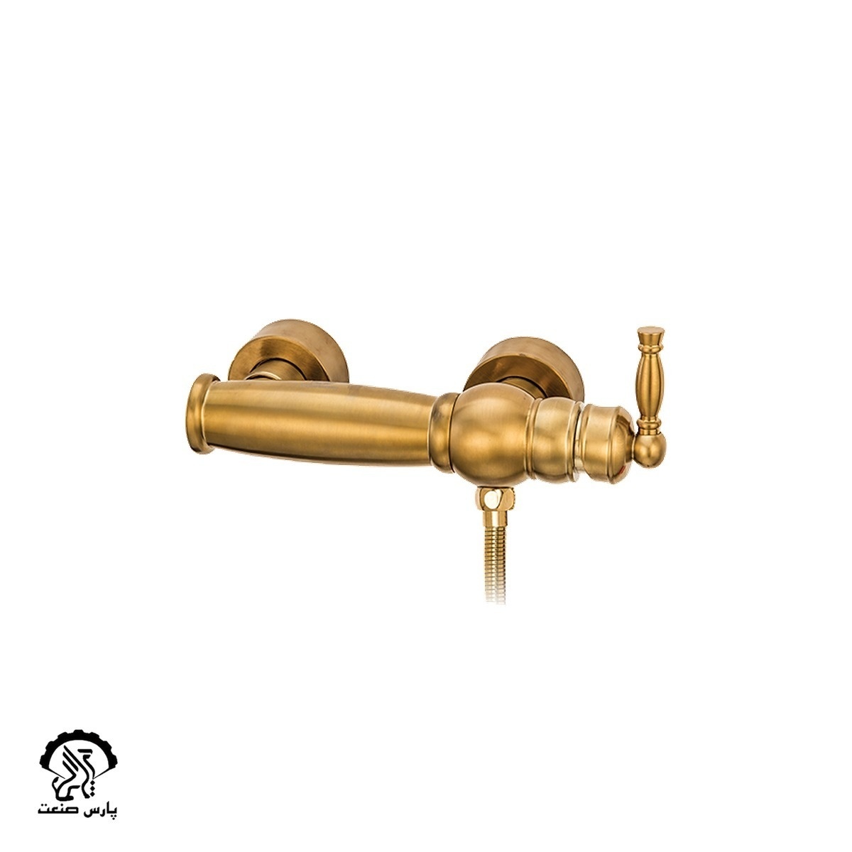 toiletantikgoldmate1 شیر توالت آنتیک طلایی مات قهرمان - Image 1